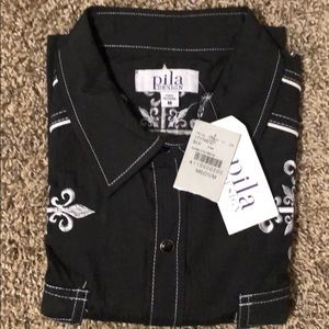 Pila design button up shirt from Buckle